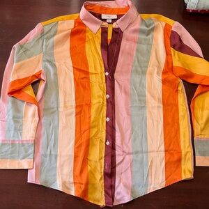 Target Multicolor Striped Women's Blouse